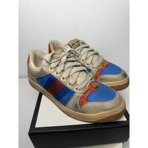 Gucci Screener Distressed Sneaker SZ 5.5 G Authentic